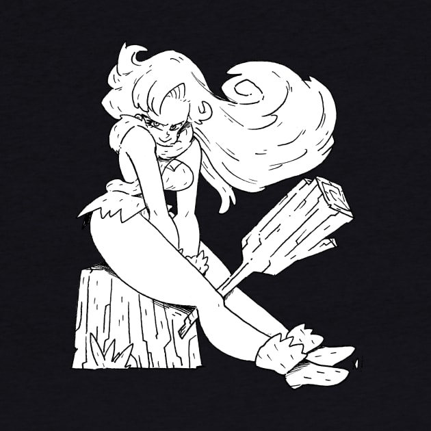 Inktober Ayla Chrono Trigger by exeivier